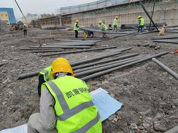 境外螺栓球网架结构